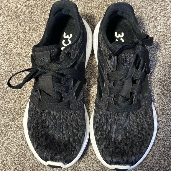 Adidas Bounce Edge Lux 3 Running Shoes CARBON BLACK EE8998 Size 6.5 WORN ONCE - Picture 3 of 12